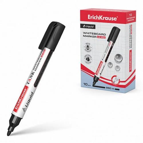 Marcador de Quadro Branco com Tinta Líquida Liquid Lw-600, Tinta Preta Erich Krause 48774