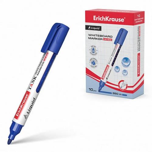 Marcador de Quadro Branco com Tinta Líquida Lw-600, Tinta Azul Erich Krause 48775