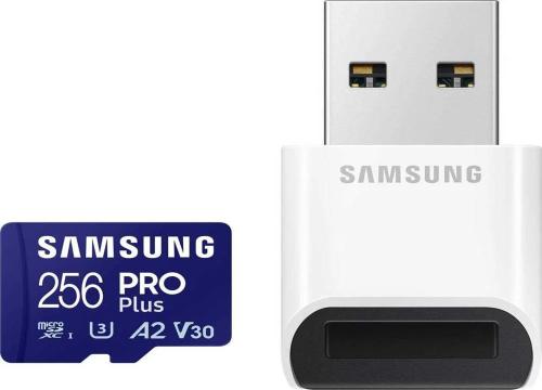 Cartão de Memória Pro Plus 256gb Sdxc Uhs-I Classe 10 + Adaptador - Samsung