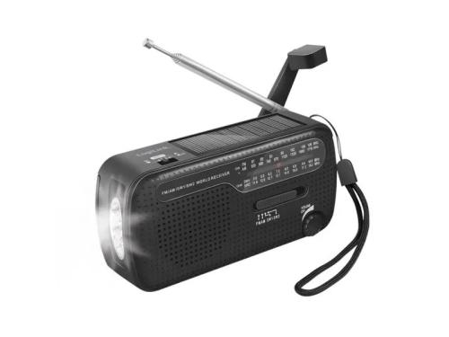 Logilink Dynamo-Handkurbel-Radio M.Solarpanel&Taschenlampe