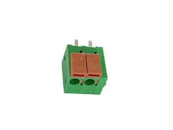 Screwless Connector Print, 2 Poles, Green, Pitch = 5mm