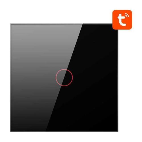 Smart Light Switch Zigbee Avatto Zts02-Eu-B1 1 Way Tuya (Black)
