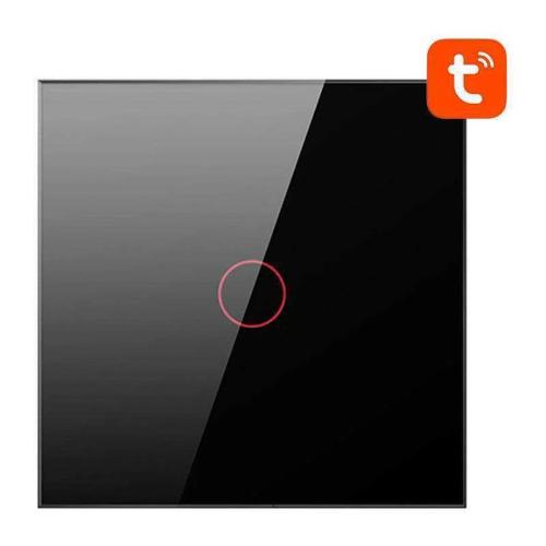 Smart Light Switch Zigbee Avatto Lzts02-Eu-B1 1 Way No Neutral Tuya (Black)
