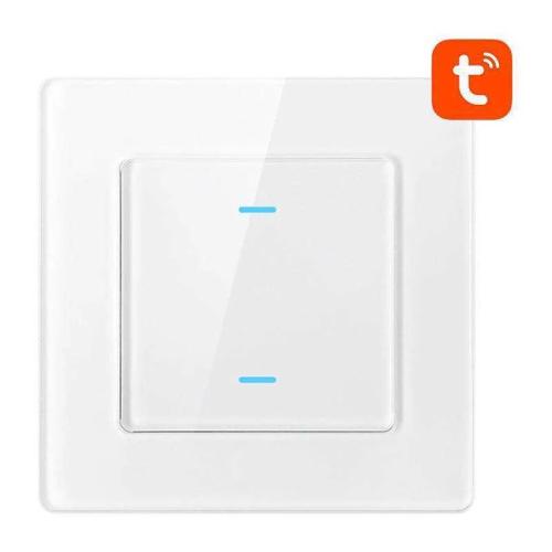 Smart Light Switch Wifi Avatto N-Ts10-W2 2 Way Tuya (White)