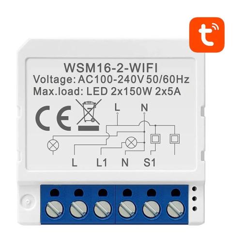 Smart Switch Module Wifi Avatto Wsm16-W2 Tuya