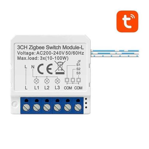 Smart Switch Module Zigbee Avatto Lzwsm16-W3 No Neutral Tuya
