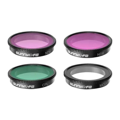 Set Of 4 Filters Mcuv+Cpl+Nd4+Nd8 Sunnylife For Insta360 Go 3/2