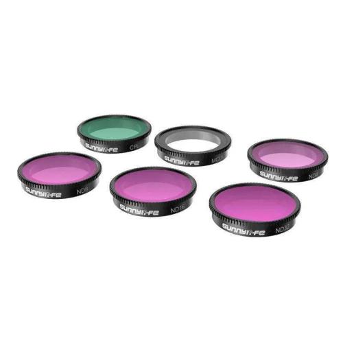 Set Of 6 Filters Mcuv+Cpl+Nd4+Nd8+Nd16+Nd32 Sunnylife For Insta360 Go 3/2