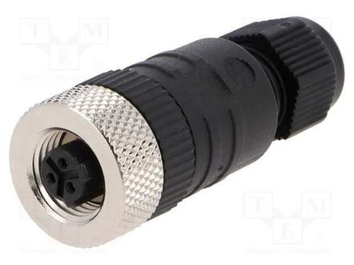 Conector: 1/2"-20, Ficha, Fêmea, Pin: 3, Rosca Interna,Torcidos