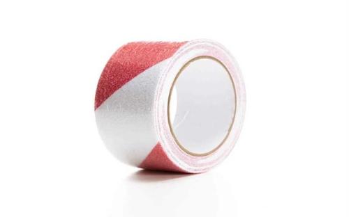 Fita Antiderrapante 5cm X 5m - Vermelho/Branco