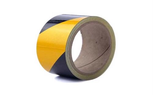Fita reflectora 5cm X 10m - Preto/Amarelo