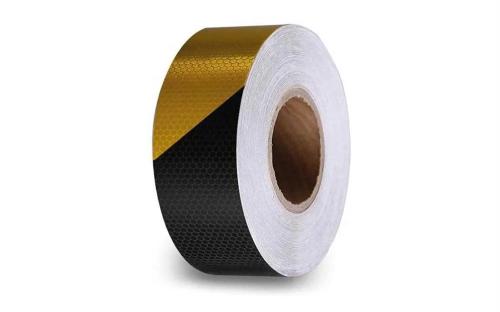 Fita Reflectora em Favo de Mel 5cm X 5m - Preto/A.