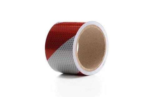 Fita Reflectora em Favo de Mel 5cm X 5m - Vermelh.