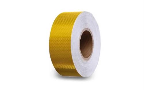 Fita Reflectora em Favo de Mel 5cm X 5m - Amarelo