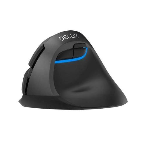 Rato vertical sem fios Delux M618mini Db Bt+2,4g .