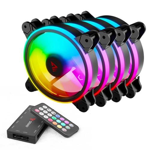 Savio Fan-01 4-Pack 120mm Argb Fan Including Controller And Remote Control