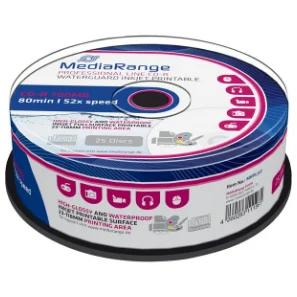 Mediarange Cd-R 700mb 25pcs Spindel 52x Waterguard Fullpri