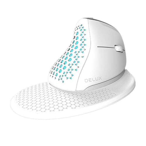 Rato Ergonómico Sem Fios Delux M618xsd Bt+2.4g RG.