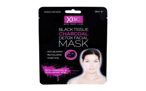 Face Mask Body Care Black Tissue Charcoal Detox Facial Mask 28ml