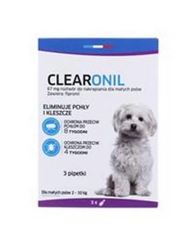 Francodex Clearonil Raça Pequena - Gotas Anti-Parasitas para Cães - 3 X 67 Mg