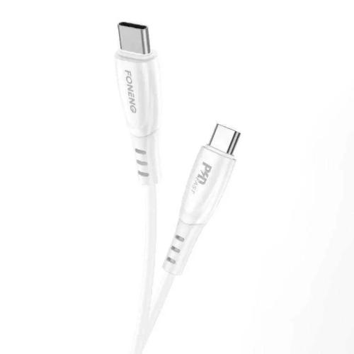 Foneng X73 Cabo Usb-C para Usb-C, 60w, 1 M Branco