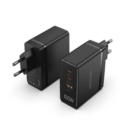 Cargador de Pared Vention Fegb0-Eu/ 2xusb Tipo-C/.