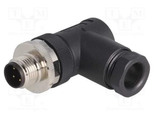 Ficha, M12, Pin: 4, Macho, Código A-Devicenet / Canopen, com Cabo