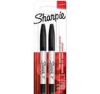 Marcador Sharpie Ponta Dupla preto Blister de 2