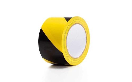 Fita de Marcação em Pvc 5cm X 33m - Preto/Amarelo