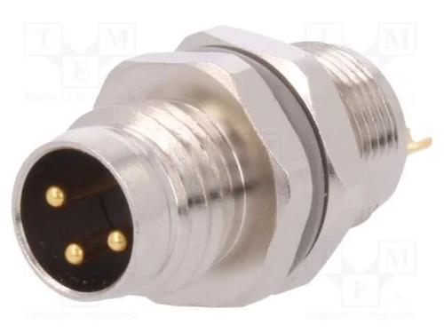 Conector: M8, macho, PIN: 3, não blindados, tomad.