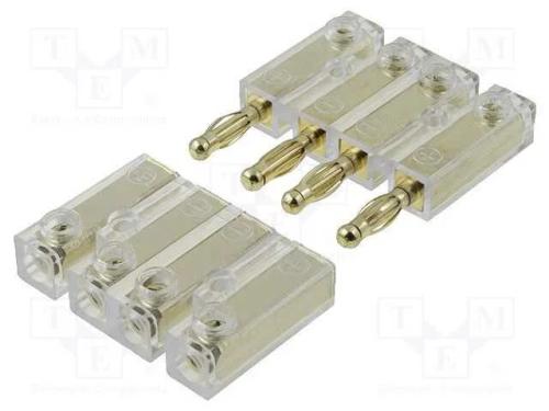 Conector: para alto-falantes, 2,5mm2, dourado, fi.