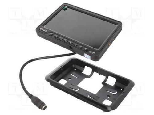 Monitor Tft, 800x480, Preta, 12vdc, 7", 176x123x27mm
