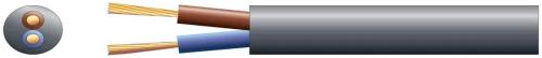 2 Core Round Mains Pvc, 2 X 48/0.2mm, 15a, 7.4mmã, Black, 100m