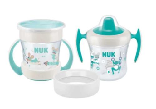 Nuk Trinkbecher Mini Cups Set 3in1 160ml Ab 6 M. Mint&Türkis