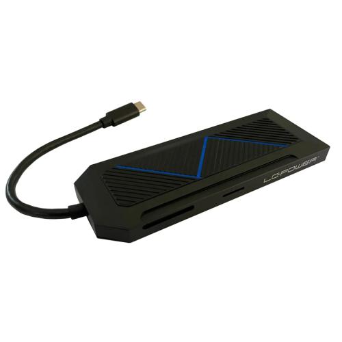 Usb Hub Lc-Power Lc-Hub-C-Multi-6-Rgb Usb-C + Usb