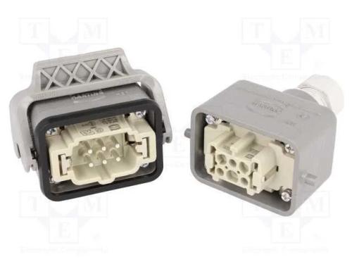 Conector: HDC, macho + fêmea, Han Kit, PIN: 6, 6+.