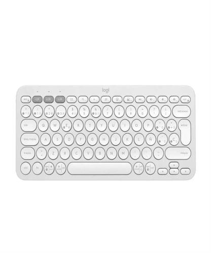 Teclado Sem Fios Logitech Pebble Keys 2 K380s Qwerty Espanhol Branco