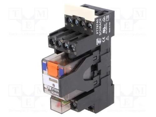 Relé: de interface, 4PDT, Ubobina : 24VDC, 6A, 6A.