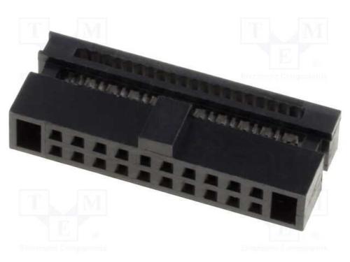 Ficha, Idc, Fêmea, Pin: 20, Idc, para Fita, 0,635mm, Gold Flash