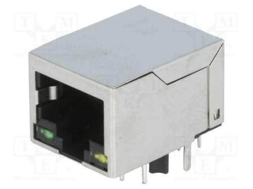 Tomada, RJ45, PIN: 8, blindadas,com díodo LED, Si.