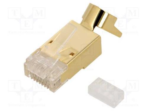 Ficha, RJ45, PIN: 8, Cat: 6a,Cat 8.1, blindadas, .