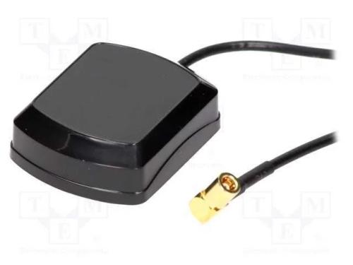 Antena, interna, GPS, SMB-B, ficha, angular, Comp.