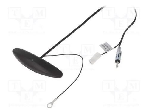 Antena, Interna, Am,Fm, Universal,Com Reforçamento, 0,25m, Preta