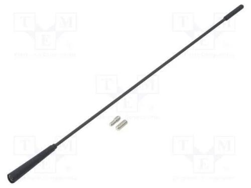 Mastro de Antena, 0,375m, M5,M6, Exterior, Preta