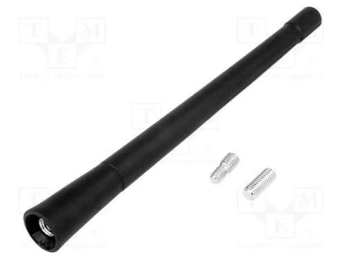 Mastro de Antena, 0,17m, M5,M6, Exterior, Universal, Preta