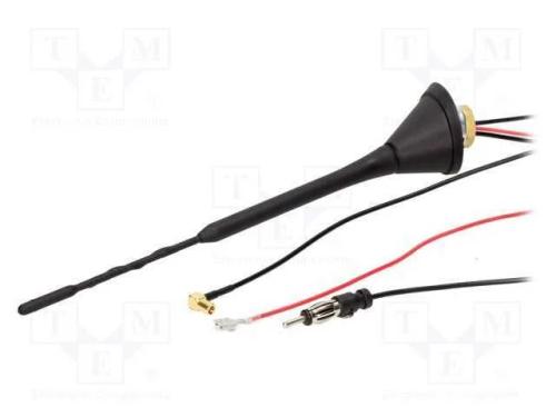 Antena, 0,23m, Am,Dab,Fm, com Reforçamento, 5m, 10db, 12vdc