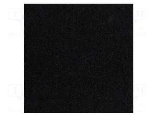 Tecido de estofo, Dim: 1500x700mm, Thk: 3mm, preta