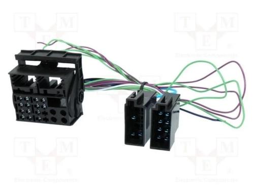 Conectores, rádio,ISO,Quadlock, VW, PIN: 16