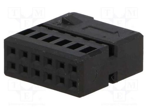 Carcaça do conetor, ficha, Quadlock 12pin, preta,.