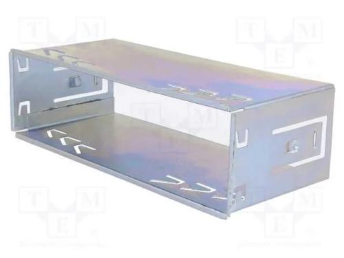 Meio-quadro de suporte de rádio, 1 DIN, zinco, Al.